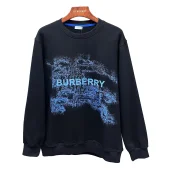 Свитшот Burberry Frontside Print Blue Warrior And Horse Blue Logo "Black"
