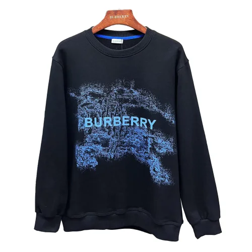 Свитшот Burberry Frontside Print Blue Warrior And Horse Blue Logo "Black"