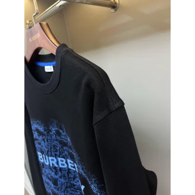 Свитшот Burberry Frontside Print Blue Warrior And Horse Blue Logo "Black" фото № 4