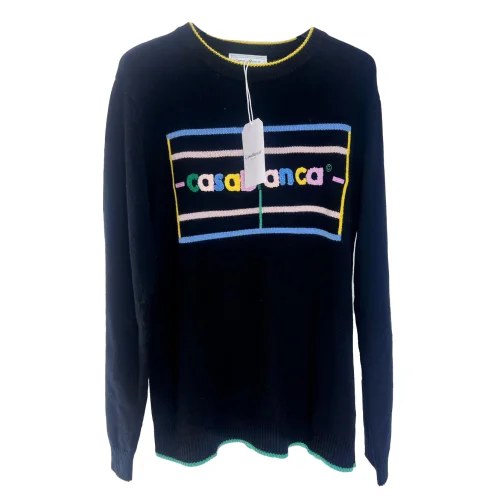 Лонгслив Casablanca Large Font "Black"