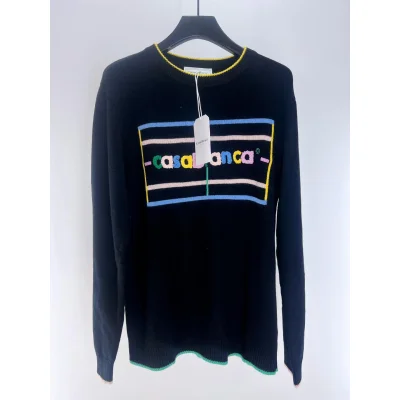 Лонгслив Casablanca Large Font "Black" фото № 2