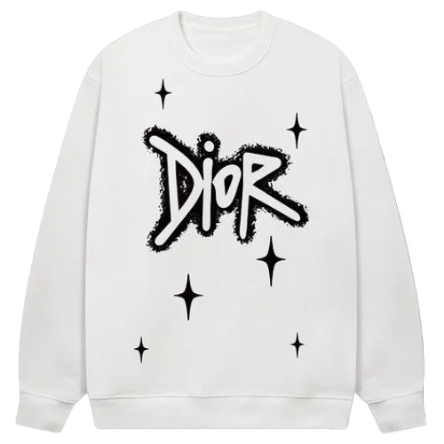 Свитшот Christian Dior Frontside Print Stars "White"