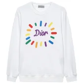 Свитшот Christian Dior Rainbow Rays Of The Logo "White"