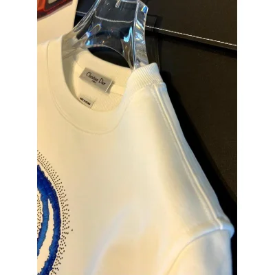 Свитшот Christian Dior Frontside Blue Logo Dior "White" фото № 3 Свитшот Christian Dior Frontside Blue Logo Dior "White" фото № 3