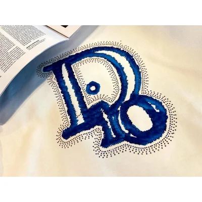 Свитшот Christian Dior Frontside Blue Logo Dior "White" фото № 2 Свитшот Christian Dior Frontside Blue Logo Dior "White" фото № 2