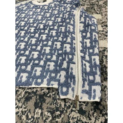 Свитшот Christian Dior Bushi Logos Dior Print "Navy Blue" фото № 4