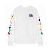 Свитшот Chrome Hearts With Colored Lettering On The Sleeves "White"