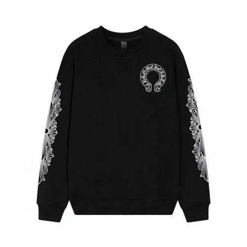 Свитшот Chrome Hearts With Horseshoe Logo "Black"