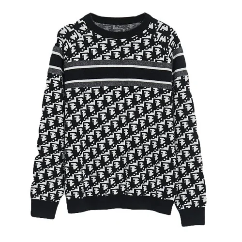 Свитшот Dior With The Brand Monogram "Black"