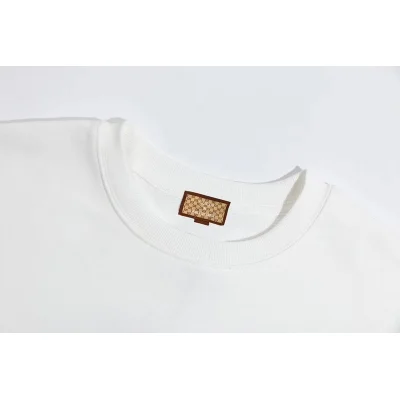 Свитшот Gucci Print Text And 3 Stripes "White" фото № 3