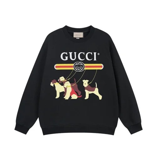 Лонгслив Gucci Dog Crew Sweat "Black"