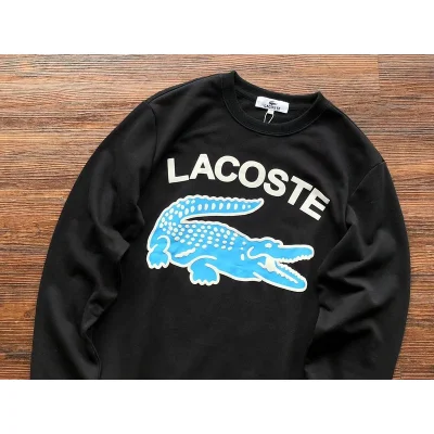 Свитшот Lacoste Front Lettering With Crocodile "Black" фото № 4