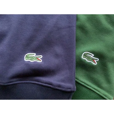 Свитшот Lacoste Big Crocodile Print And Logo Lettering Front "Green" фото № 7