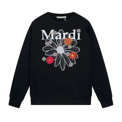 Свитшот Mardi Mercredi One Big Flower And Little Flowers "Black"