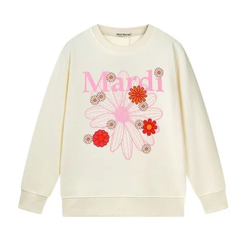 Свитшот Mardi Mercredi Flowers "Cream"