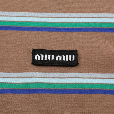 Лонгслив Miu Miu Spacious Lines "Brown II" фото № 4