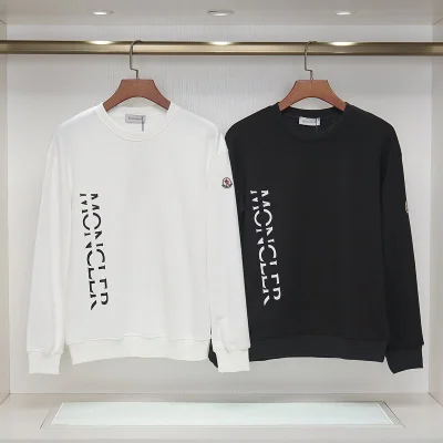 Свитшот Moncler Middle Lined Logo Print "White" фото № 3