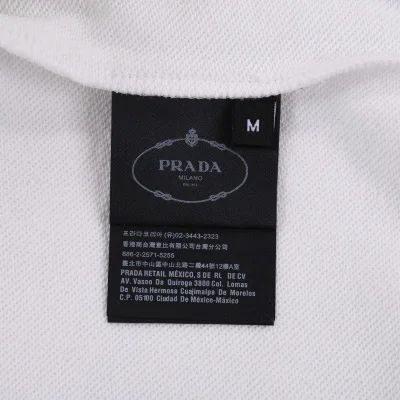 Свитшот Prada Leather Large Logo "White" фото № 5