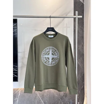 Свитшот Stone Island Large Logo Print "Khaki" фото № 2