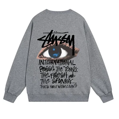 Свитшот Stussy Blue Eye And Text "Dark Gray" фото № 2