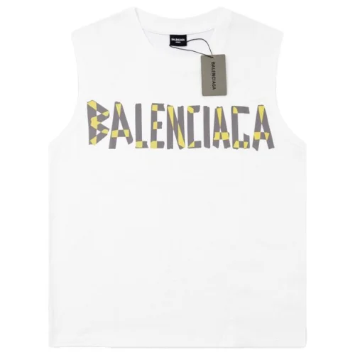 Майка Balenciaga With Pasted Logo "White"