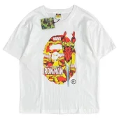 Футболка A Bathing Ape Marvel Comics "White"