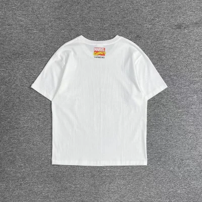 Футболка A Bathing Ape Marvel Comics "White" фото № 7