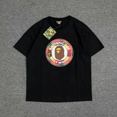 Футболка A Bathing Ape Busy Works - Text "Black" фото № 2
