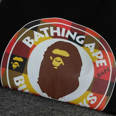 Футболка A Bathing Ape Busy Works - Text "Black" фото № 6
