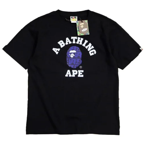 Футболка A Bathing Ape With Blue Elements "Black"