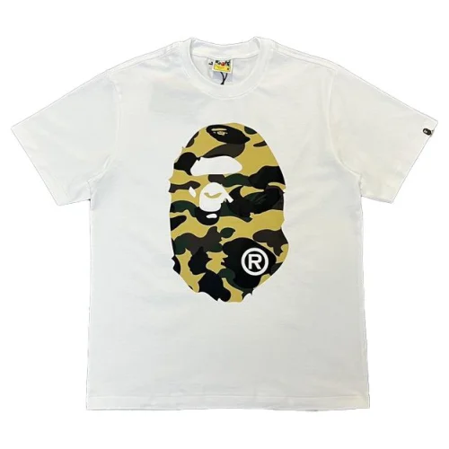 Футболка A Bathing Ape Standard Print-Logo "White/Yellow"