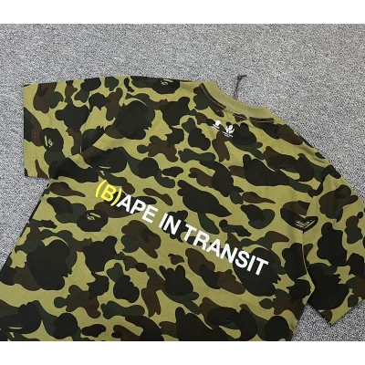 Футболка A Bathing Ape In Transit "Green/Black" фото № 4