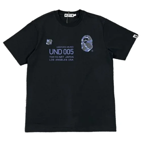Футболка A Bathing Ape Undefeated Airlines 005 "Black"