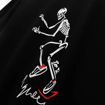 Футболка Alexander Mcqueen Dancing Skeleton "Black" фото № 4