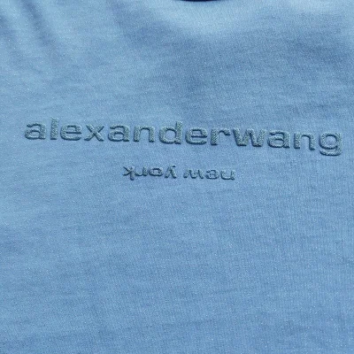 Футболка Alexander Wang New York Text "Blue" фото № 4