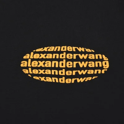 Футболка Alexander Wang Fisheye Style Lettering "Black" фото № 3