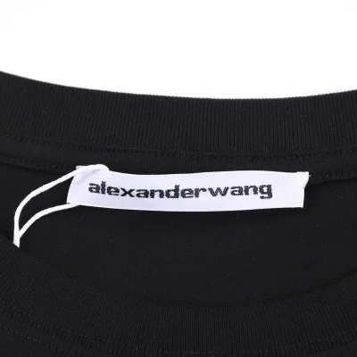 Футболка Alexander Wang Fisheye Style Lettering "Black" фото № 5