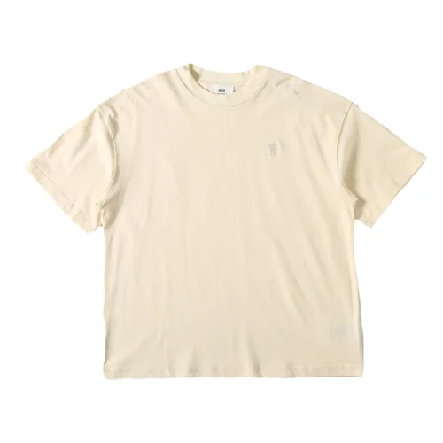 Футболка Amiri With A Basic Logo "Cream"