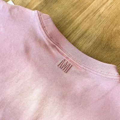 Футболка Amiri With The Ami Logo "Pink" фото № 6