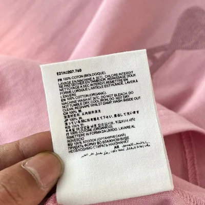 Футболка Amiri With The Ami Logo "Pink" фото № 7