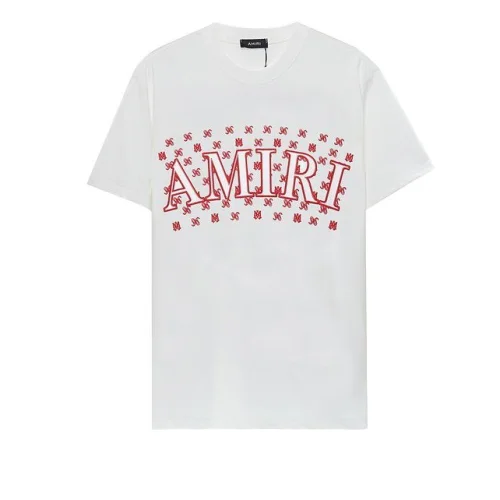 Футболка Amiri Patterned Style "White/Red"