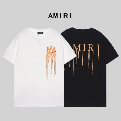 Футболка Amiri Flowing Logo "White" фото № 3