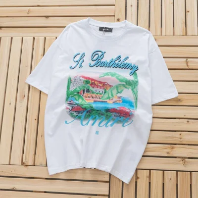 Футболка Amiri Paradise Island "White" фото № 9