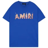 Футболка Amiri Flaming Logo "Blue"