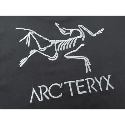 Футболка Arcteryx With A Large And Small Logo Print "Gray" фото № 2