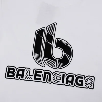 Футболка Balenciaga Striped Logo Print B "White" фото № 6 Футболка Balenciaga Striped Logo Print B "White" фото № 6