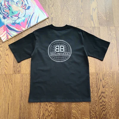 Футболка Balenciaga Logo Reflection "Black" фото № 3
