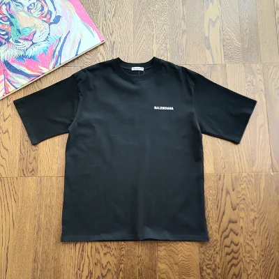 Футболка Balenciaga Logo Reflection "Black" фото № 4