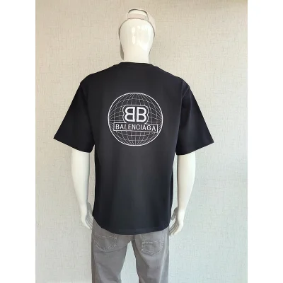 Футболка Balenciaga Logo Reflection "Black" фото № 5