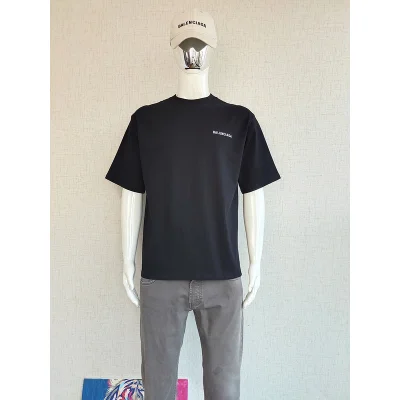 Футболка Balenciaga Logo Reflection "Black" фото № 6